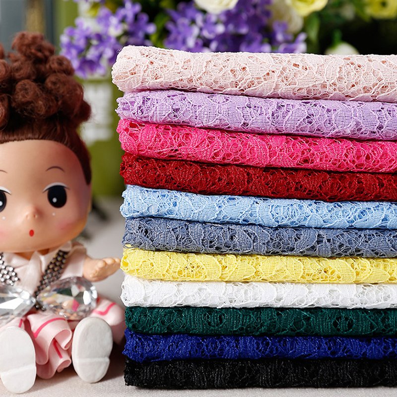 Lace Fabric Cutwork Women's Nylon for Women's Wear Wholesale Supplier 8